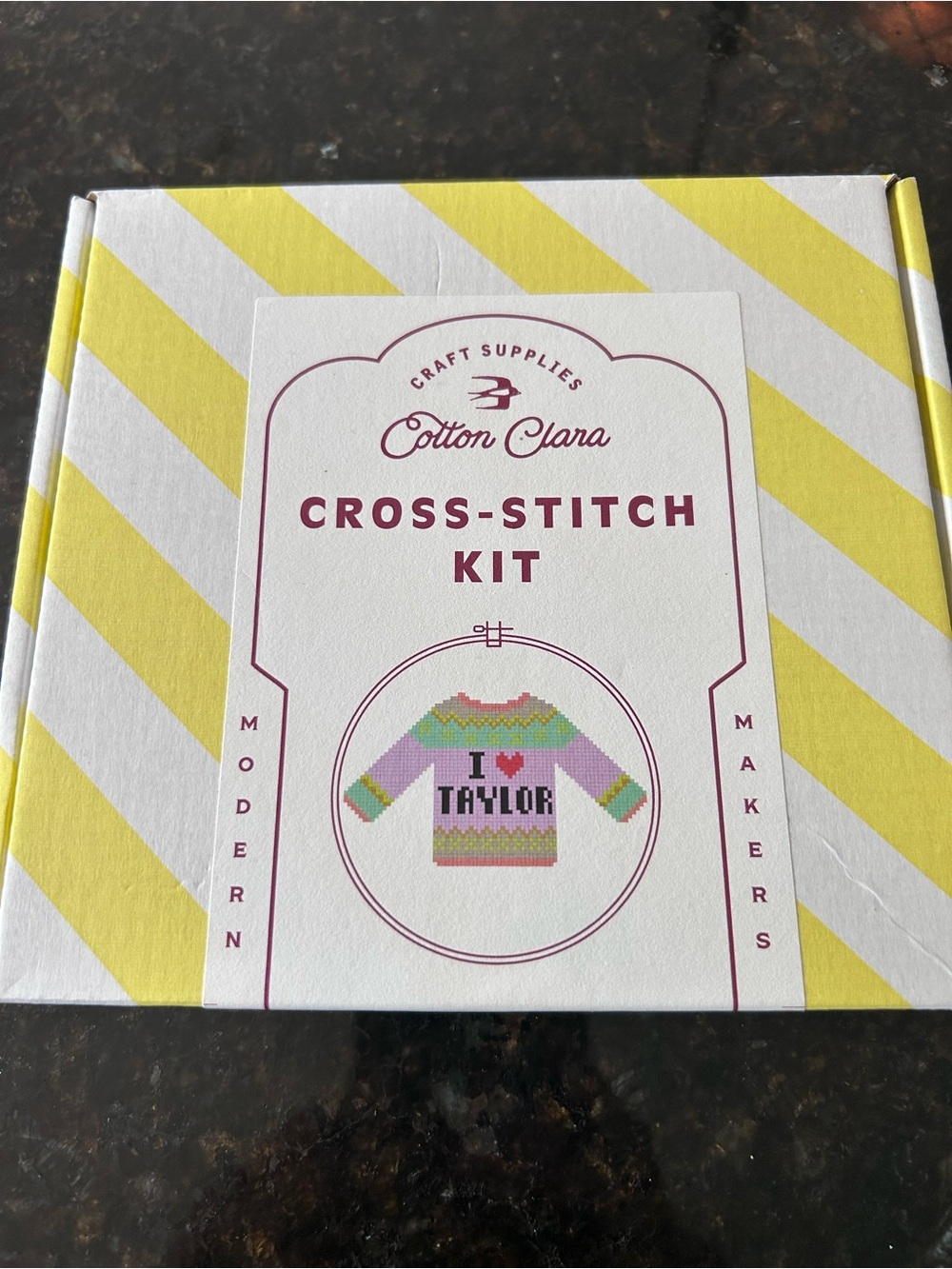 Cross Stitch Kit - I ❤️ Taylor
